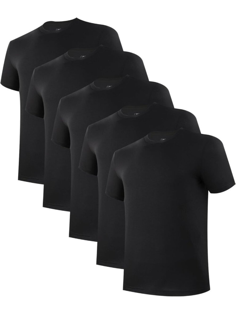 Soft Bamboo Cool Men's Undershirts Pack - Moisture-Wicking T-Shirts for Comfort